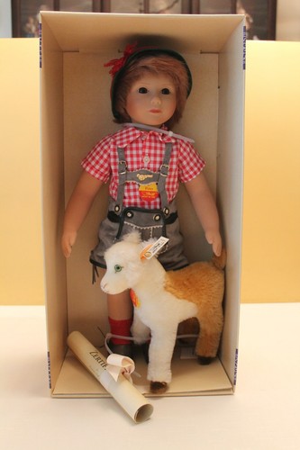 Steiff 703096 puppe peter - steiff, mit
