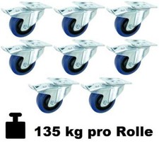 8x 100 mm SL Blue Wheels