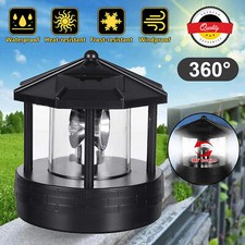 LED Solar Leuchtturm Leuchtfeuer Beleuchtung Hof Gartendekoration Dekor Lampe