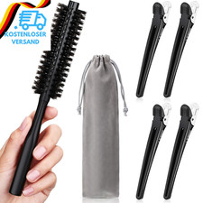 1,2 Zoll Kleine Runde Haarbürste Für Kurz Haar, Wildschweinborsten Runden Bürste