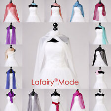 Stola Schal Tuch Brautkleid Abendkleid Partykleid Freizeit soft zart chiffon 