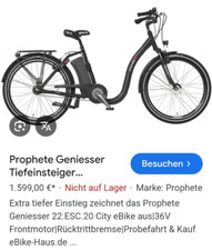 E-Bike Damen, Marke Prophete, Tiefeneinsteiger, fast überall ausverkauft!
