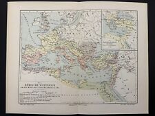antike historische Karte Spezialkarte Das Römische Weltreich um d. 2. Jh. n. Chr