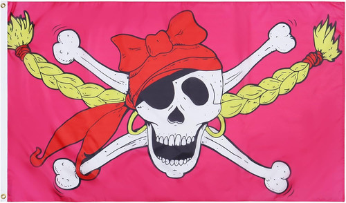 Flagge mädchen pirat - flagge, cm