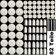 82 tlg Polierköpfe Wolle Filz