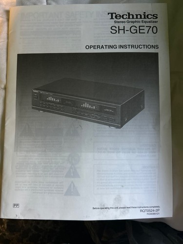 Technics ge70 stereo - sh-ge70,