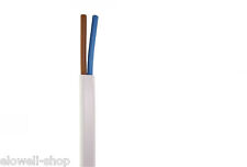 Flexible PVC Schlauchleitung 2x0,5 mm² H03VVH2-F Kunststofflitze Ovallitze flach