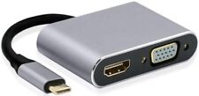 HUB USB-C ADAPTER 4k HDMI VGA