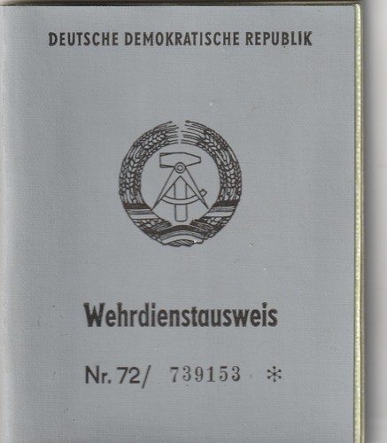 Nva wehrdienstausweis soldat - nva,