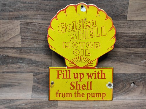 Porzellan golden shell - golden, emaille