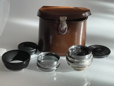 Voigtländer Skoparex 1:3,4/35 mm im Compur-verschluss mit Polarex & Lederetui