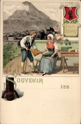 Litho glarus blick auf - litho, glarus,