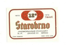 Tschechien Bieretikett -
