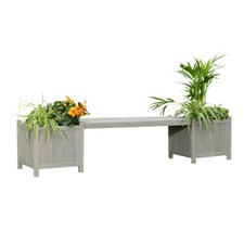 Blumenkästen mit gartenbank - 2,