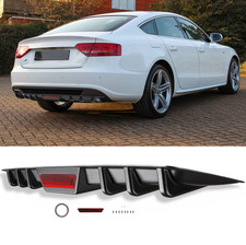 Heckdiffusor Licht Heck Diffusor Heckstoßstange für Audi A5 S-Line Sportback 8T
