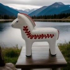 IKEA ☆ VINTERFINT ☆ Weihnachtsdeko ☆ Pferd ☆ weiß & rot ☆ Neu 