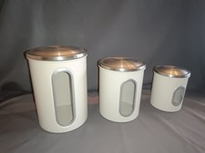 3 x Vorratsdose Vorratsbehälter Küchenbehälter Mehl Zucker Salz