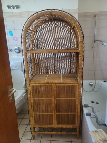 Bogen rattan regalschrank - bogen-rattan-regalschrank, mit