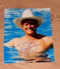 Dallas LARRY HAGMAN Originalautogramm GROSSFOTO! J.R. Ewing