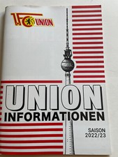 Fußballprogramm, Union-Information 22/23, 1. FC Union Berlin - Nottingham Forest