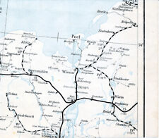 Wismar Schwerin Kühlungsborn 1948 orig. Post-Leitkarte (Teil) Boltenhagen Rehna