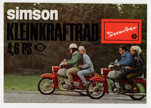 Prospekt simson kleinkraftrad - prospekt,