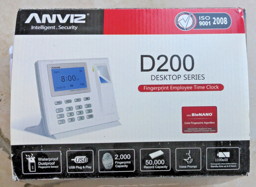 Anviz d200 fingerprint - anviz, –