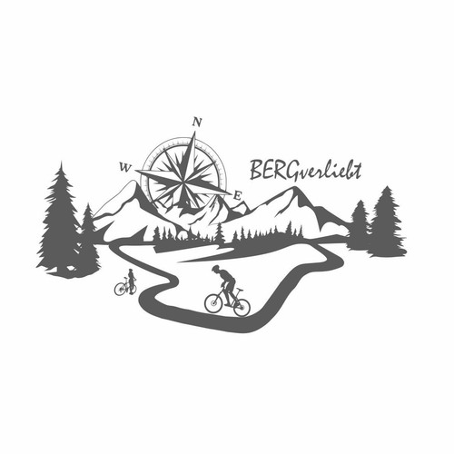 Radfahrer berge aufkleber - radfahrer,