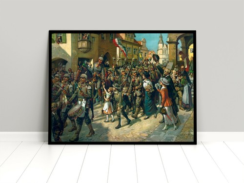 Poster gemälde ausmarsch - gemälde,
