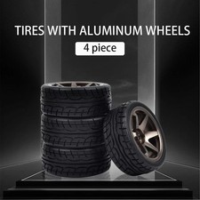 4Pcs Felgen Reifen Sechskant Aluminum 12mm Für 1:10 RC On Road Drift Racing Car