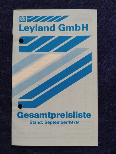 Leyland preisliste 1979 - leyland,