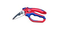 KNIPEX 95 05 20 SB Gewinkelte Elektrikerschere 160 mm mit Mehrkomponenten-Griff