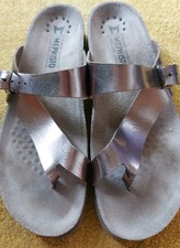 Mephisto Helen Damen, Zehenstegpantolette, Pantolette, Leder, Bronze Super