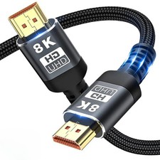 HDMI Kabel 8K 4K UHD 2.1 Ultra HighSpeed 48Gbps HDR eARC ARC vergoldet PS5 1-5m