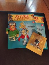 Asterix und seine Welt Heft 4 + 5 + Plastoy Majestix + Troubadix 2003 DeAgostini
