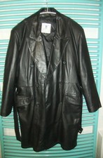 Ledermantel schwarz Gr. XXL