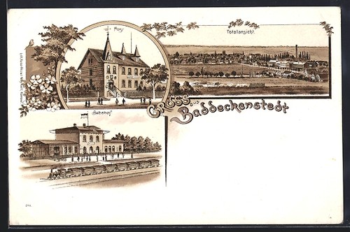 Lithographie baddeckenstedt - lithographie,