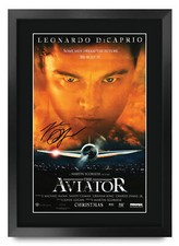 Flieger gedruckt A3 gerahmt signed Poster Autogramm für Leonardo DiCaprio Fans