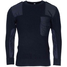 BUNDESWEHR PULLOVER ORIGINAL BW NEUWERTIG GEBRAUCHT MARINEBLAU STRICKPULLI