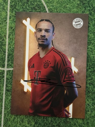 Leroy sane autogrammkarte - sane, 1x