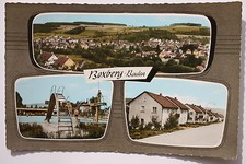 13395 AK W-6975 Boxberg in Baden  Straße Ort Schwimmbad 60er Jahre