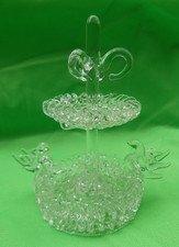 27786. Glasfigur  Springbrunnen Schwan 9 cm
