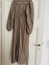 Zara Kleid Khaki Braun S Midi