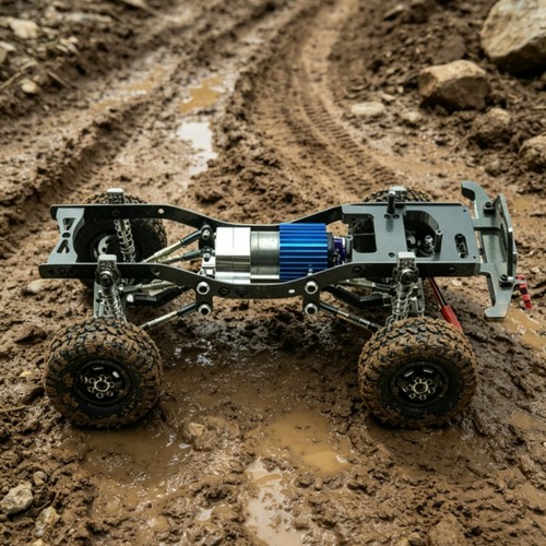 Metall chassis vormontiert - metall-rc-chassis,