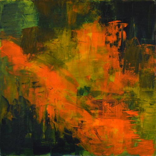 Fire unikat acrylbild bild - -,