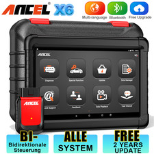 2025 ANCEL X6 Profi KFZ Diagnosegerät Auto OBD2 Scanner ALLE SYSTEM TPMS DPF EPB