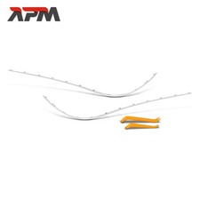 2x Zierleiste Schutzleiste Stoßfänger Hinten L+R Glänzend für Mercedes-Benz W212