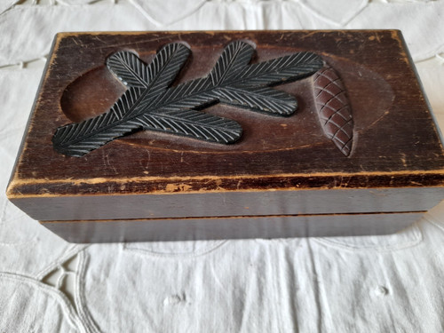 Sehr alte holzschachtel - alte,