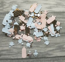 Baby Geburt Basteln Kleben Streuteile Dekorieren Tischdeko Scrapbooking 