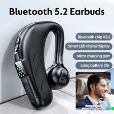 Bluetooth Ohrhörer Kabellos Einohr Kopfhörer mit Mikrofon Stereo Auto Headset DE